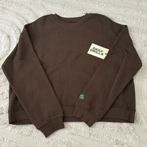 Daily Drills Brown Sweatshirt